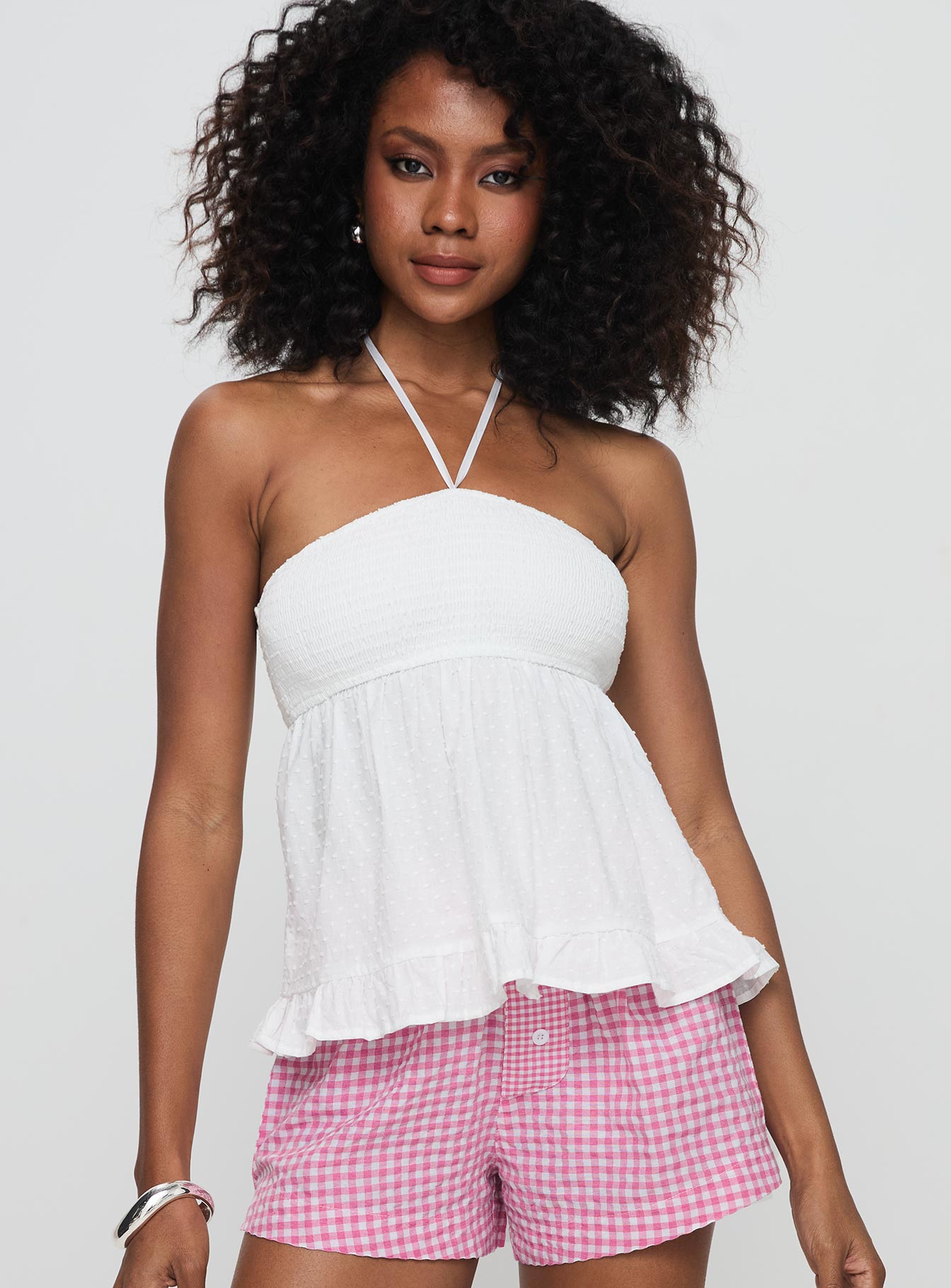 Be Your Girl Strapless Top White