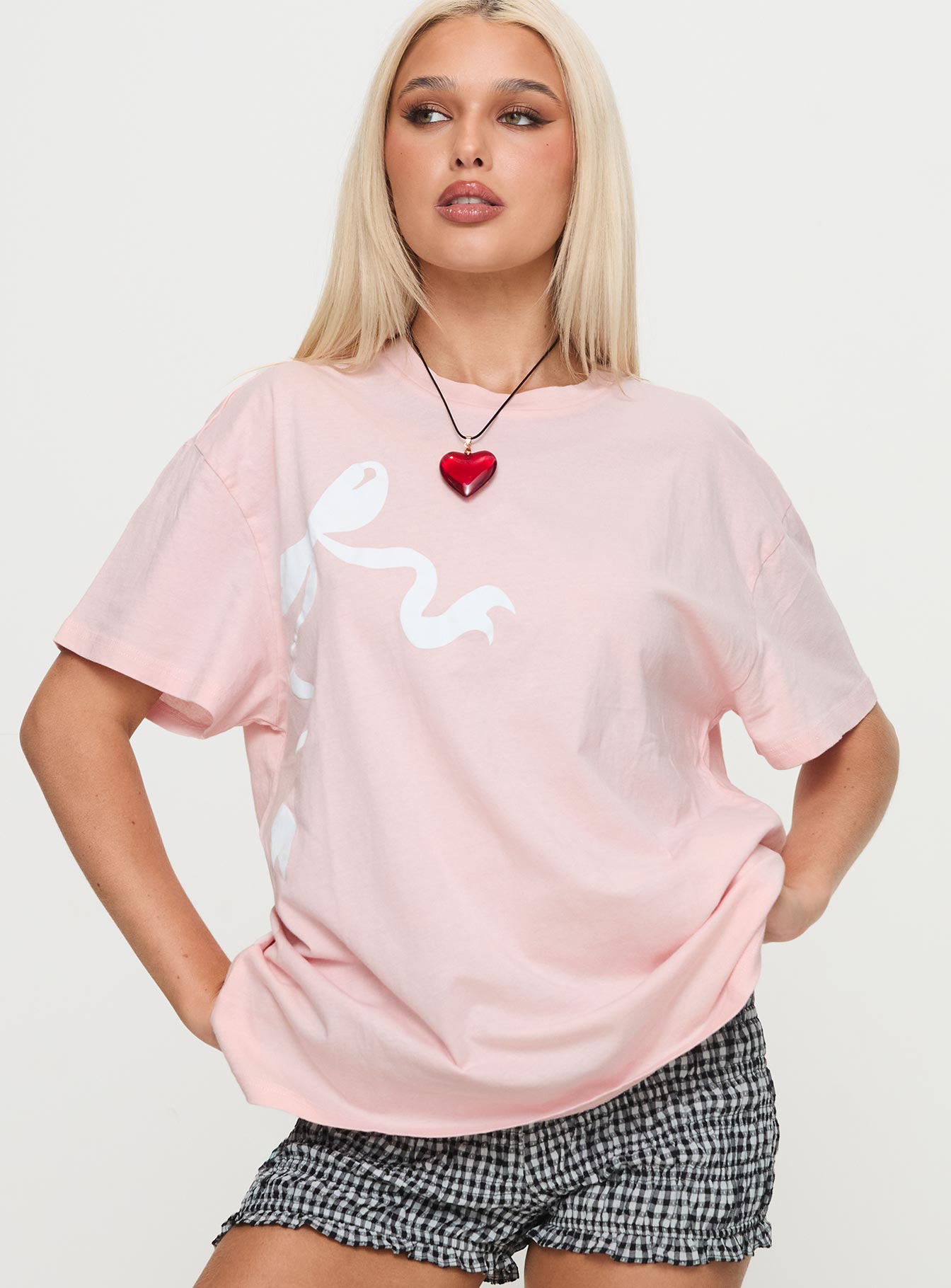 Asta Oversized Tee Pink