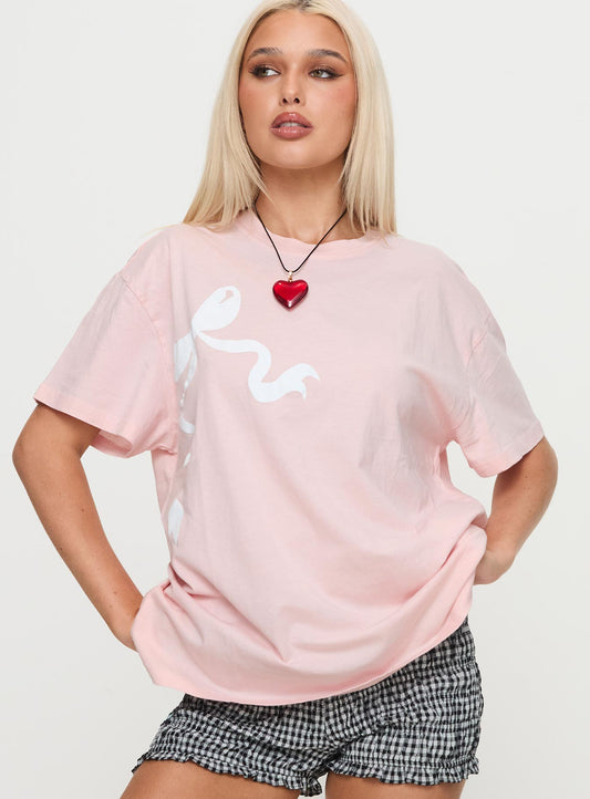 Asta Oversized Tee Pink