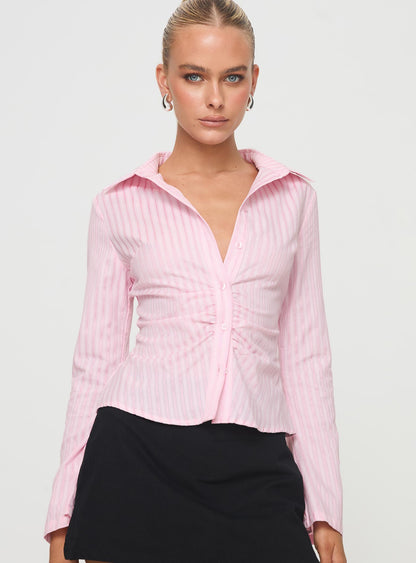 Ambrose Shirt Pink Stripe