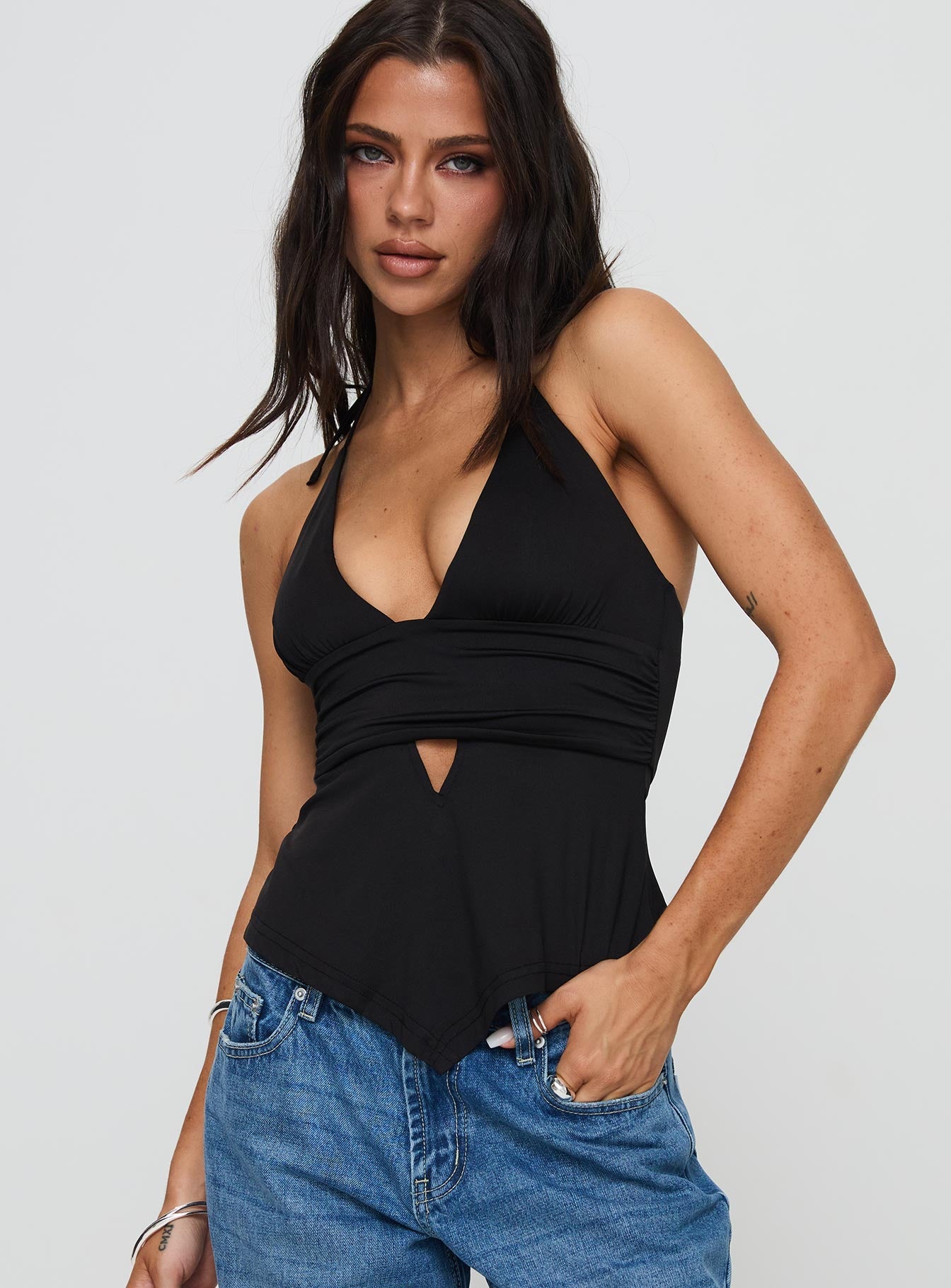 Averee Halter Top Black