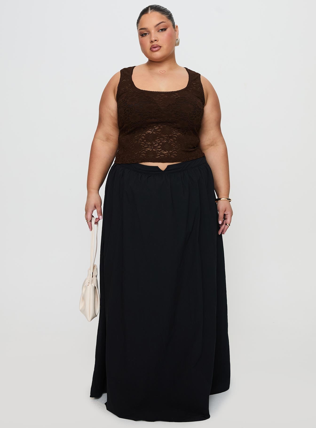 Bennington Lace Top Brown