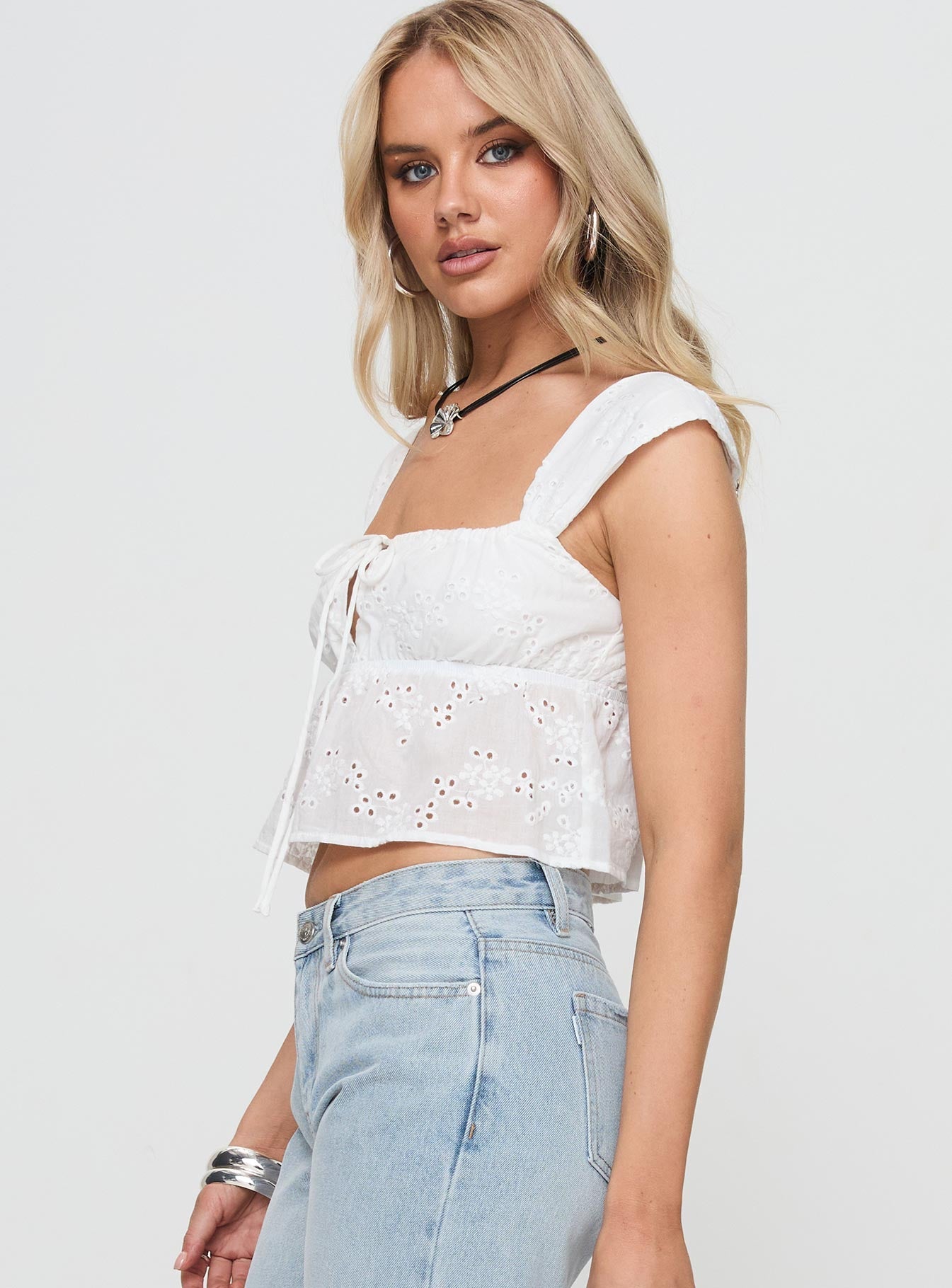 Annita Top White