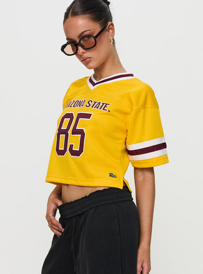 ASU Football Jersey Gold