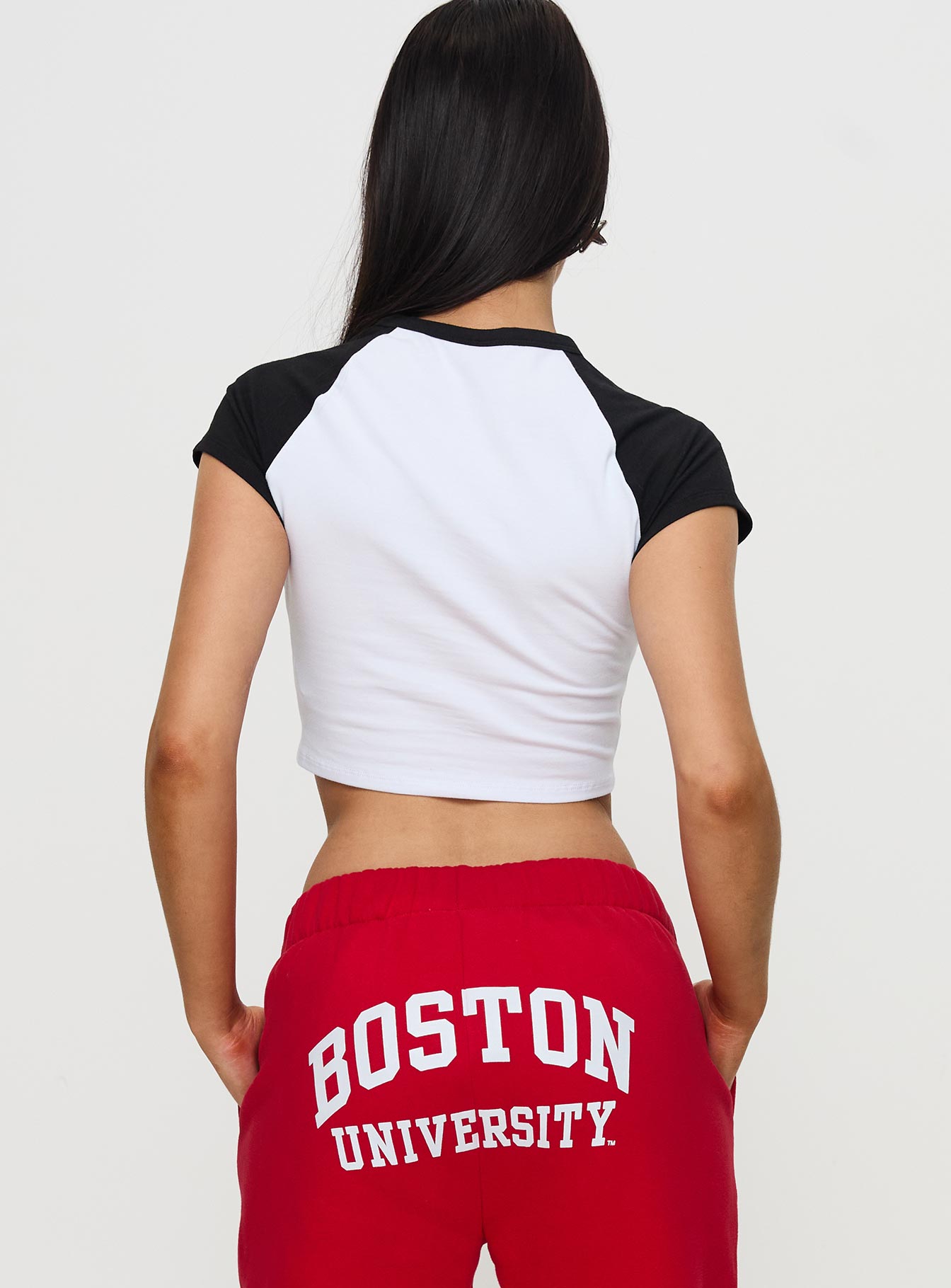 Boston Homerun Graphic Top White / Black