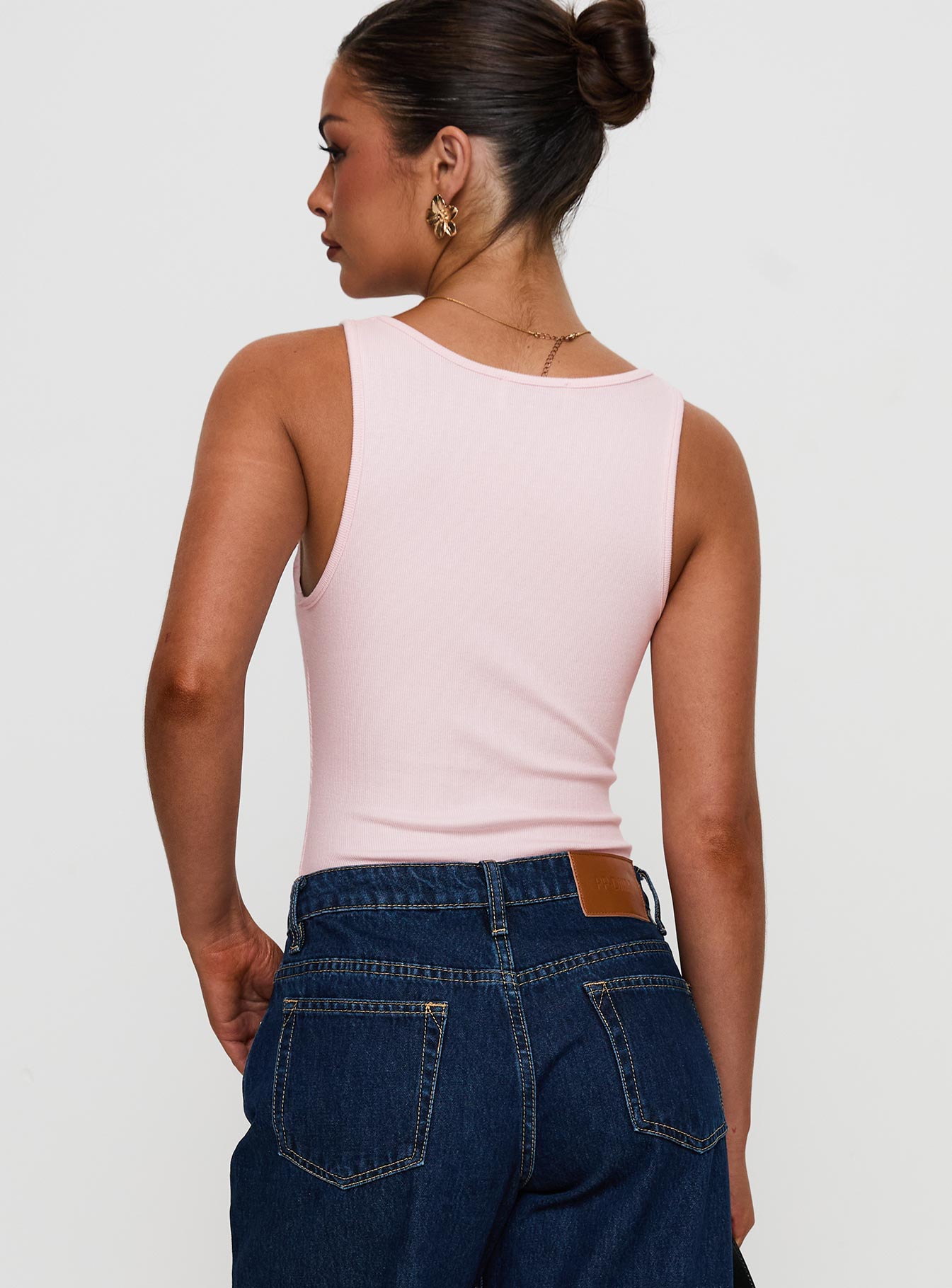 Baseline Rib Bodysuit Pink