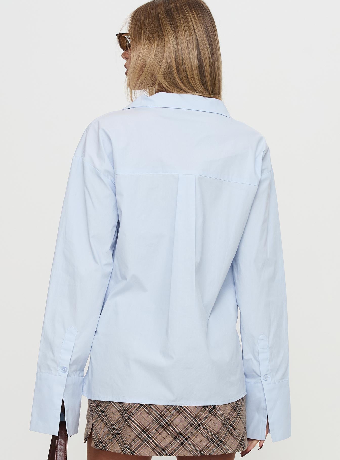 Calistoga Deep Collar Shirt Blue