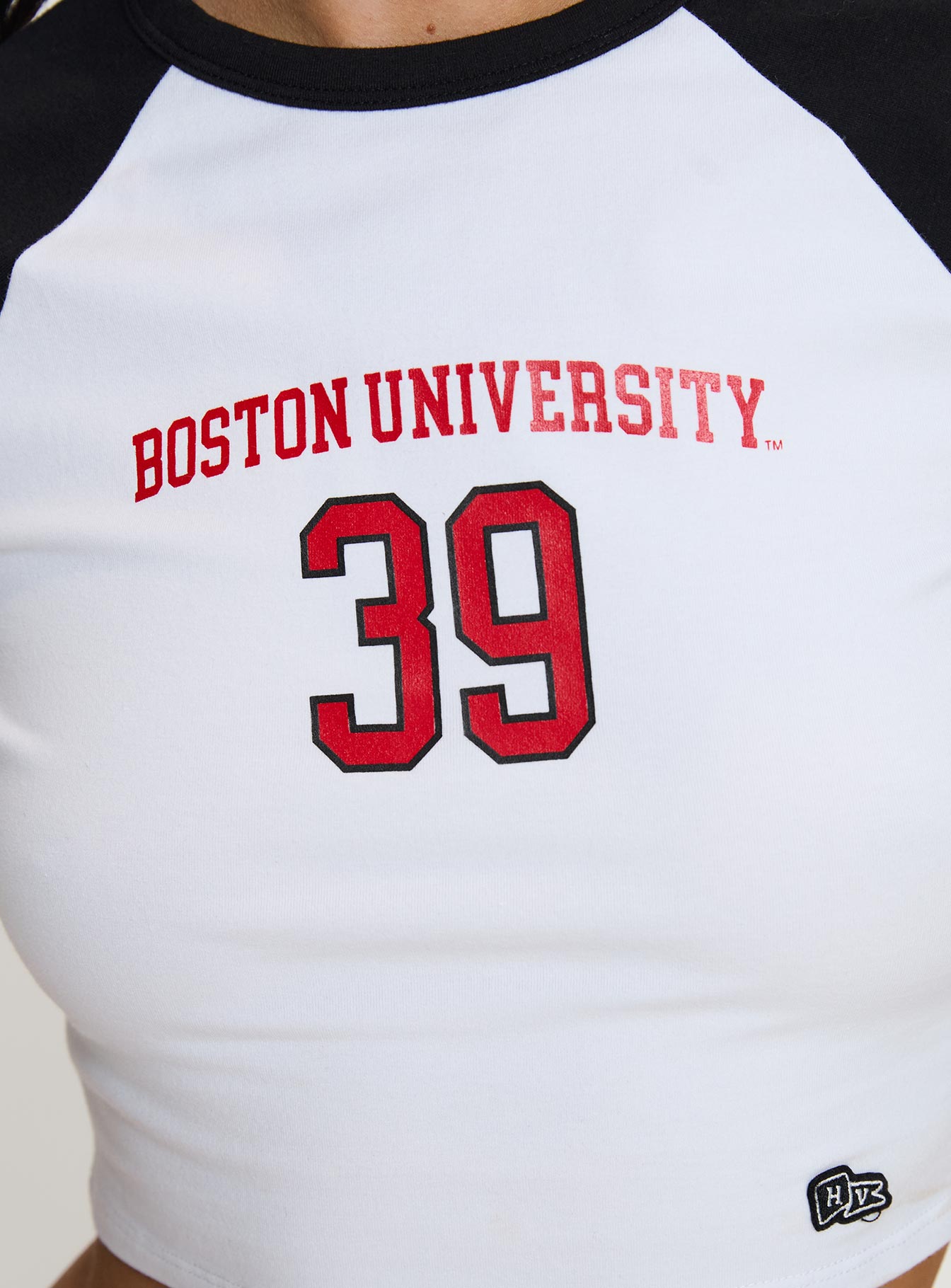 Boston Homerun Graphic Top White / Black