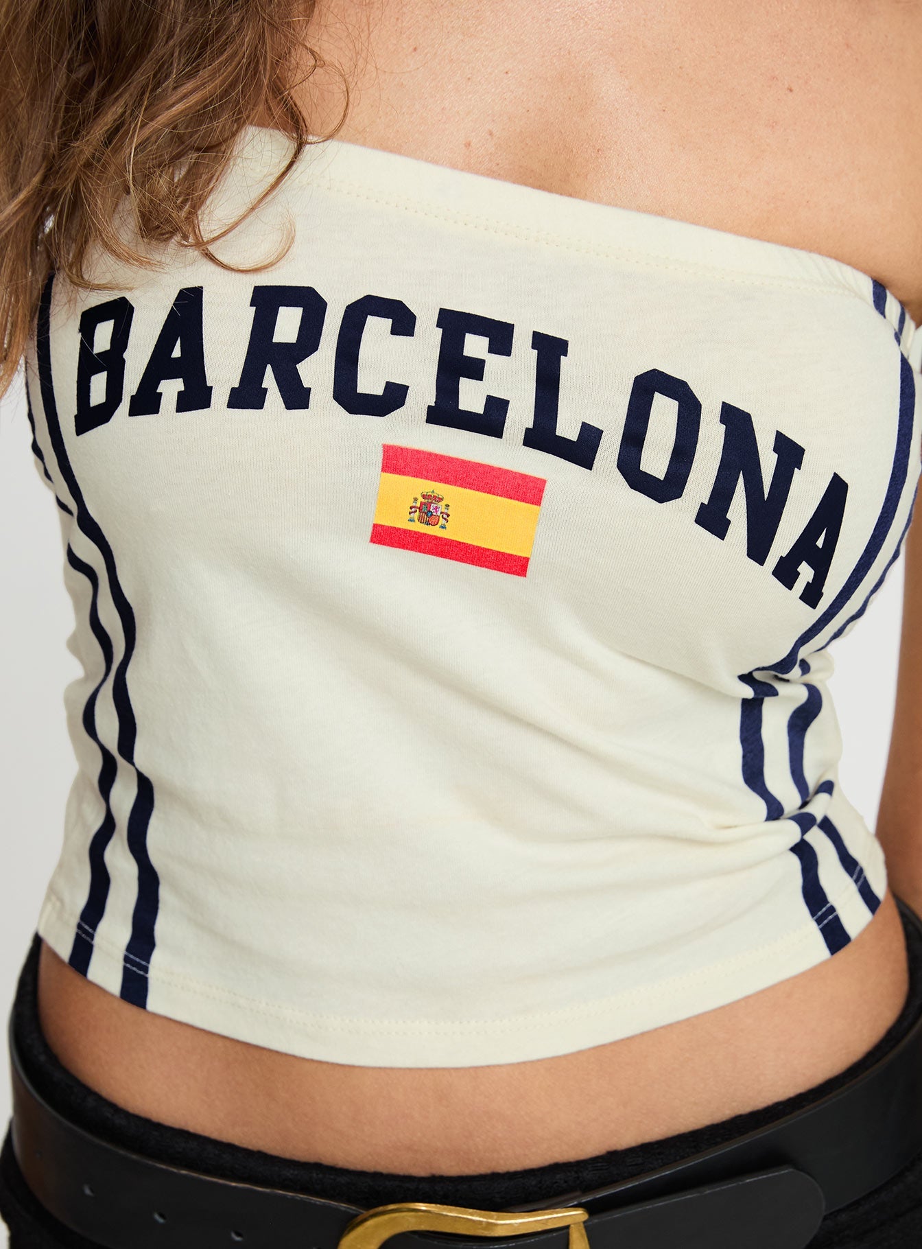 Barcelona Tube Top White