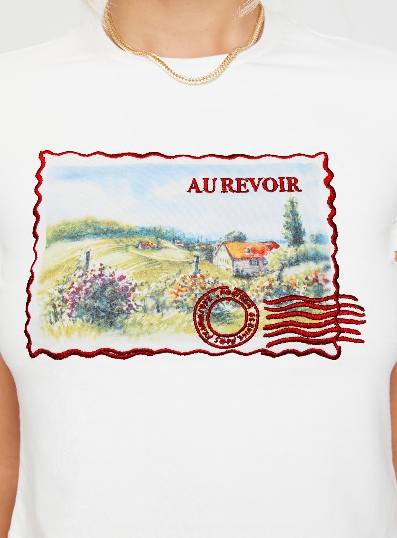 Au Revoir France Tee White