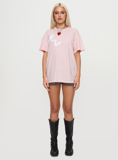 Asta Oversized Tee Pink