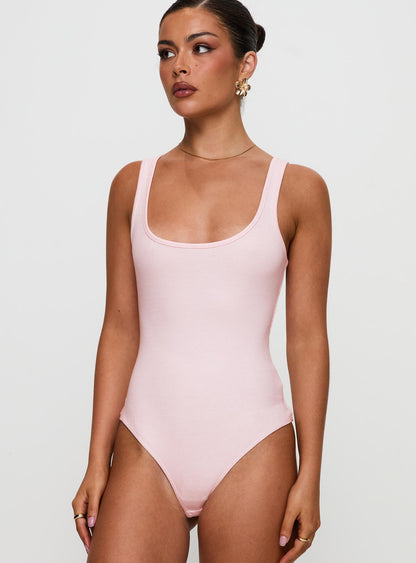 Baseline Rib Bodysuit Pink