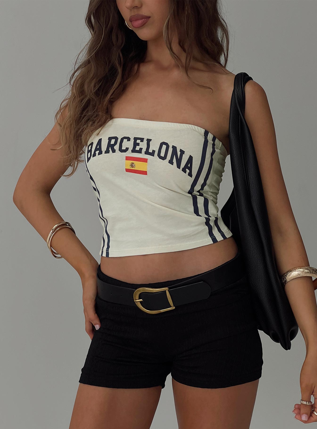 Barcelona Tube Top White