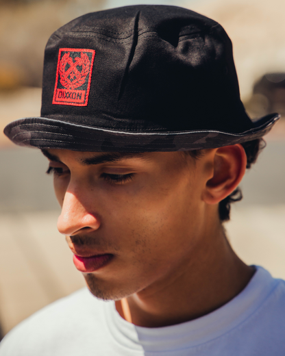 Black Camo Reversible Bucket Hat