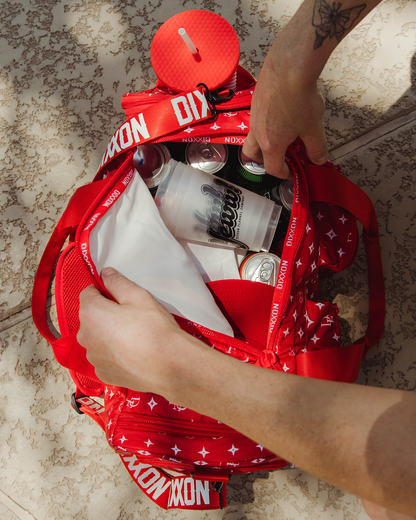 Bougie Duffle Bag - Red & White