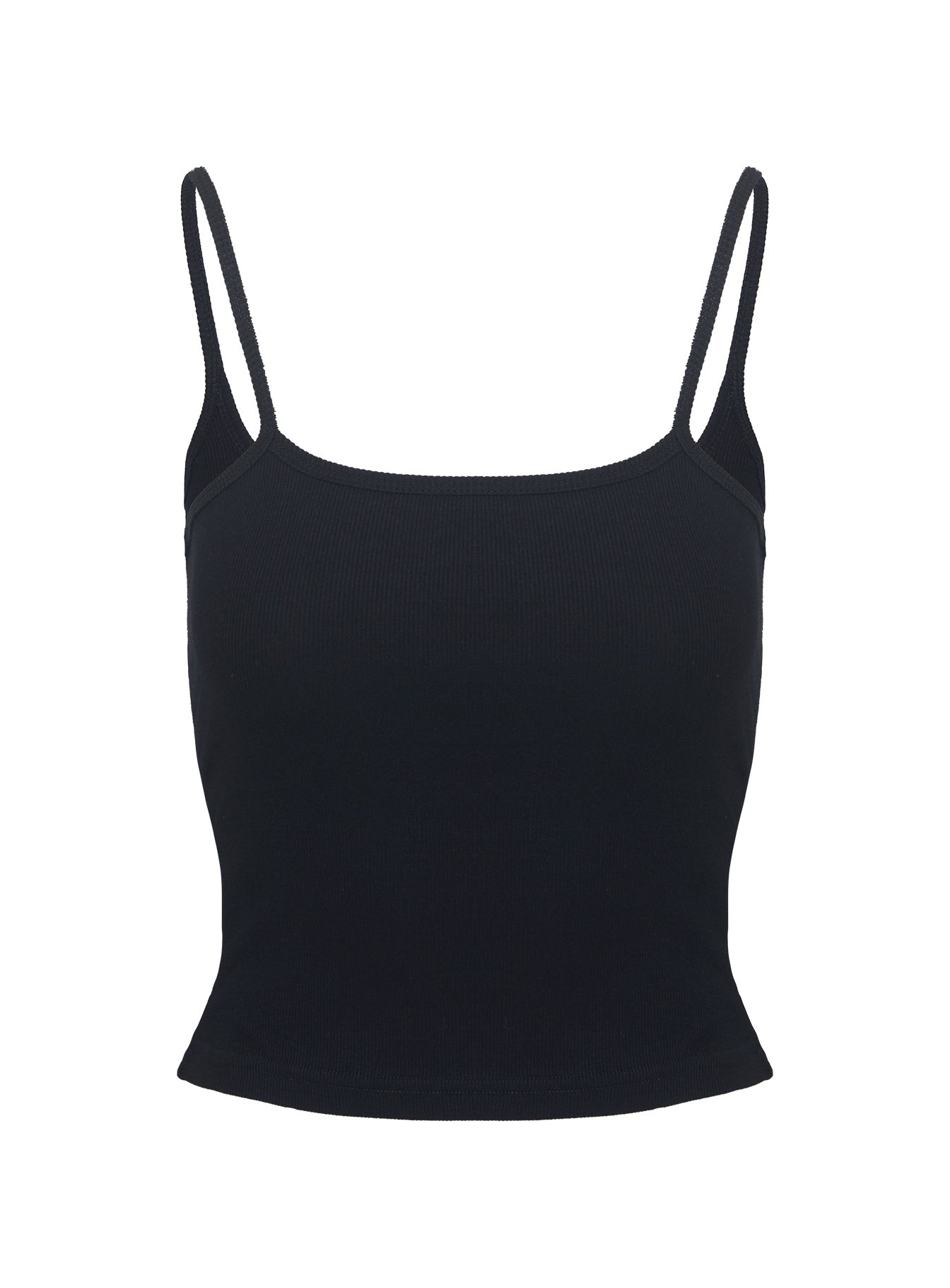 Baseline Rib Top Black