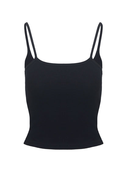 Baseline Rib Top Black