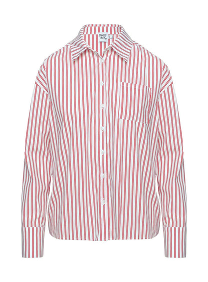 Belize Shirt Red / White Stripe