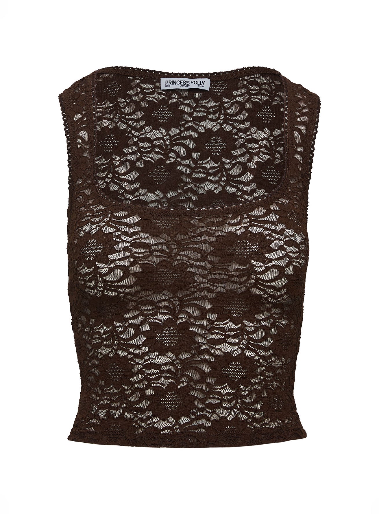 Bennington Lace Top Brown