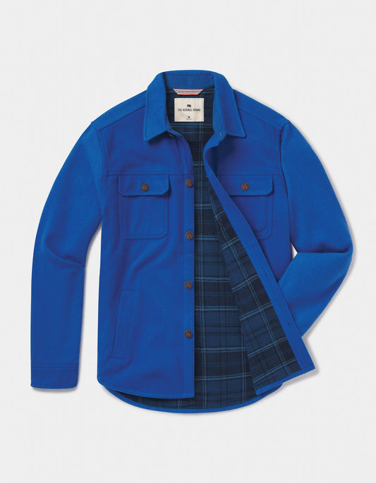 Brightside Flannel Lined Workwear Jacket in Cobalt