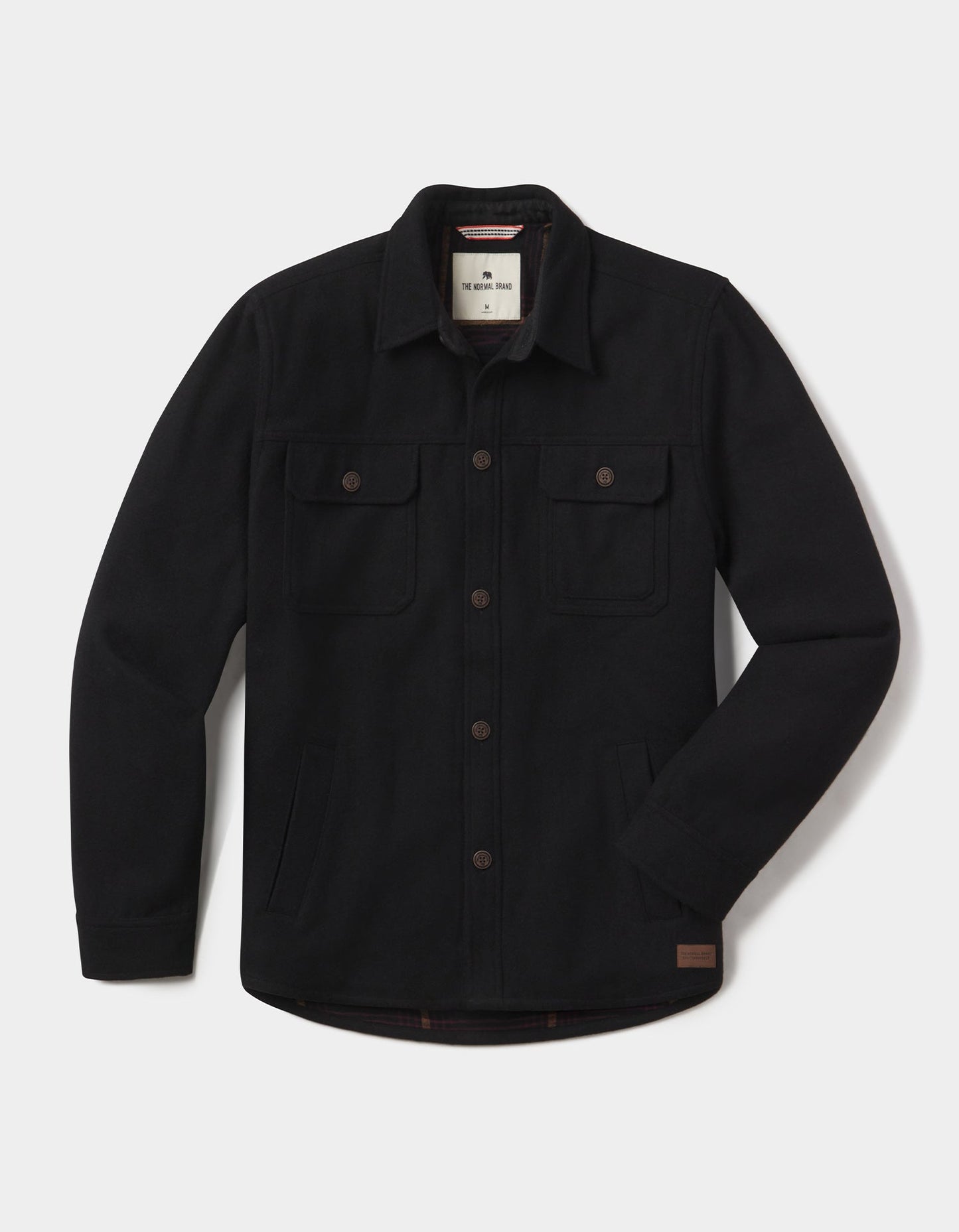 Brightside Flannel Lined Workwear Jacket in Black