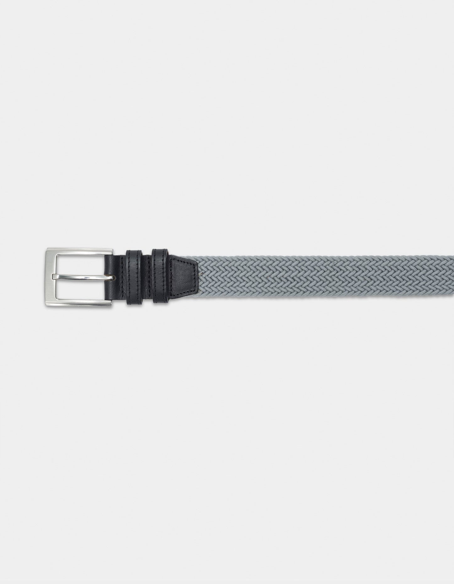 Performance Braided Belt in Grey