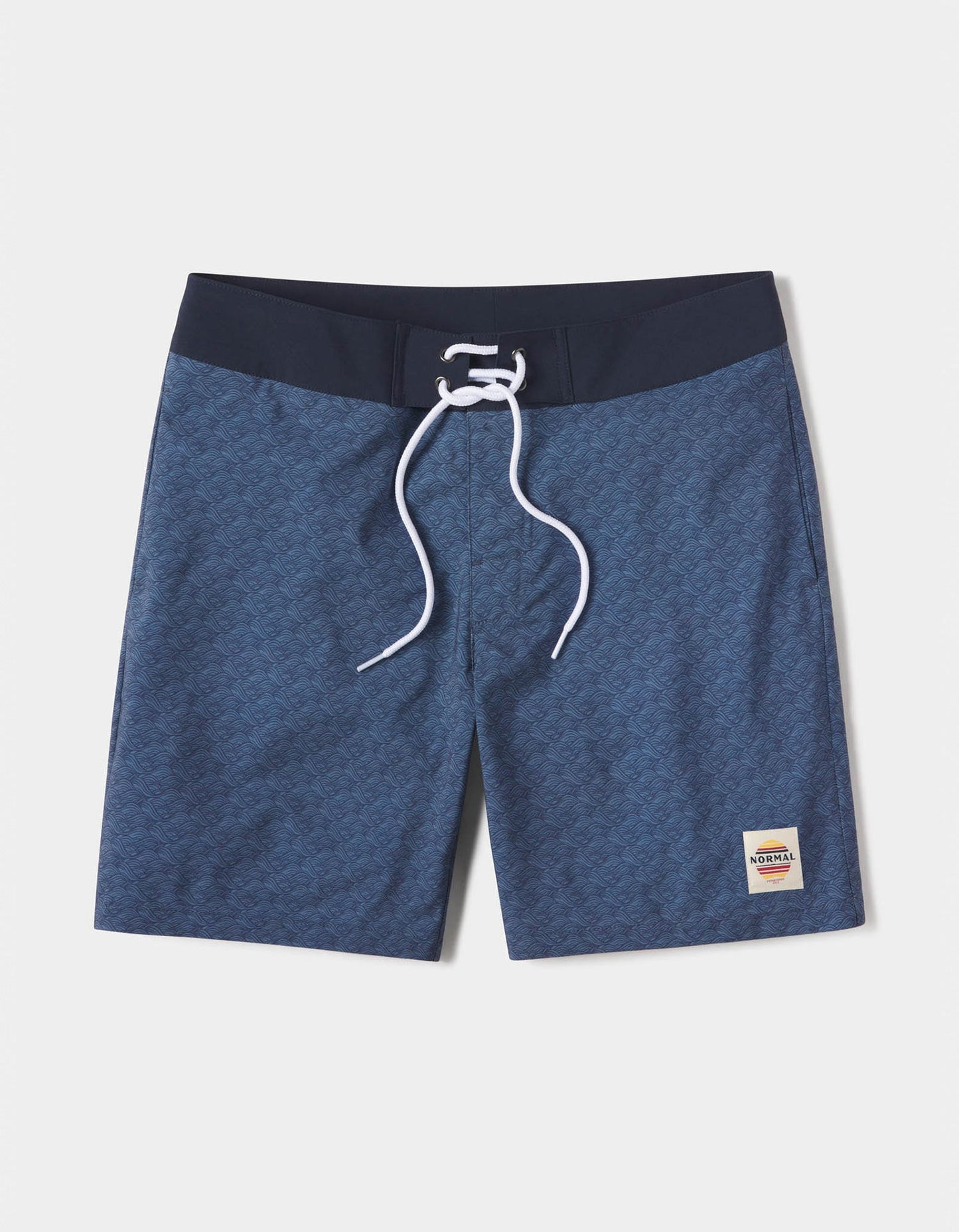 Apollo Trunk in Normal Navy Wave Print