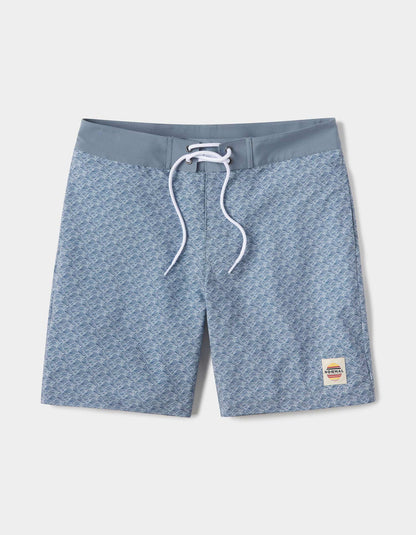 Apollo Trunk in Vintage Blue Wave Print