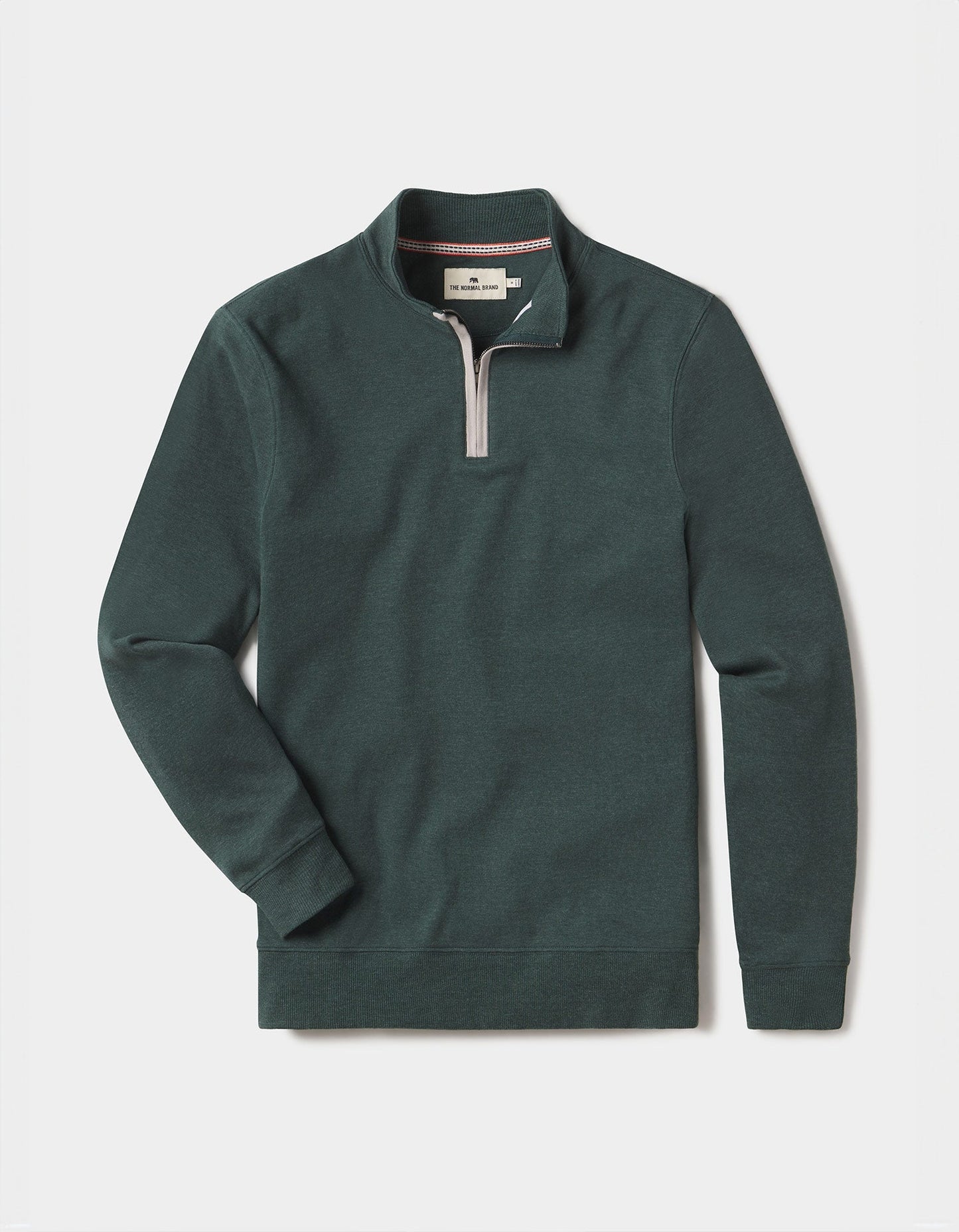 Puremeso Weekend Quarter Zip in Green Gables