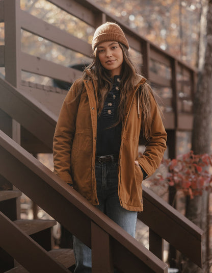 Betsie Canvas Coat in Maple Glaze