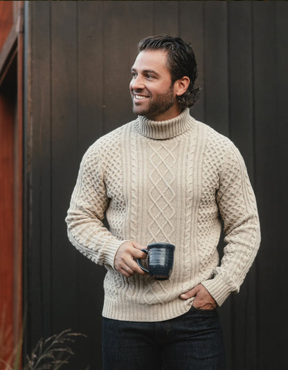 Cable Knit Rollneck Sweater