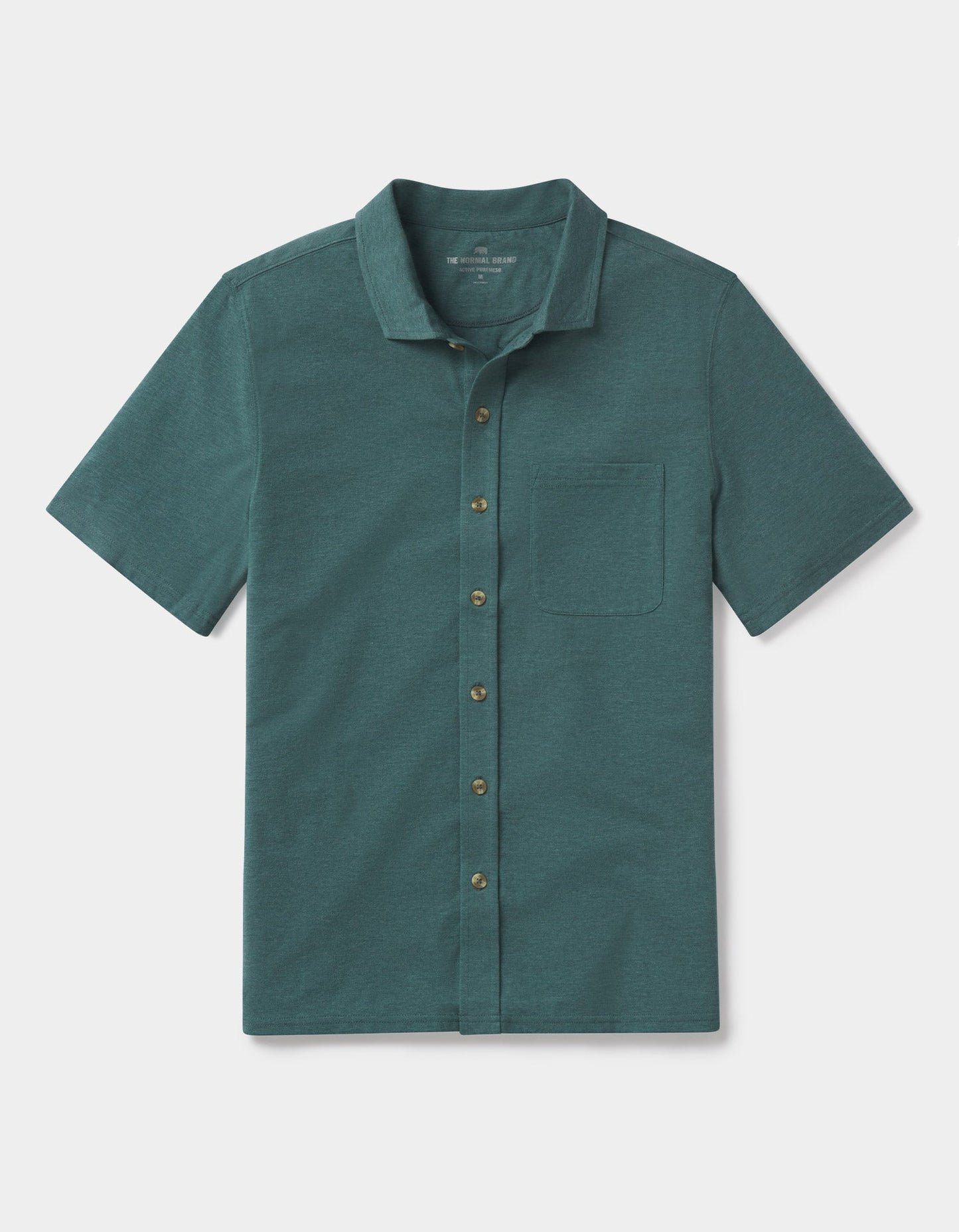 Active Puremeso Weekend Button Down in Pine