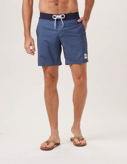 Apollo Trunk in Normal Navy Wave Print