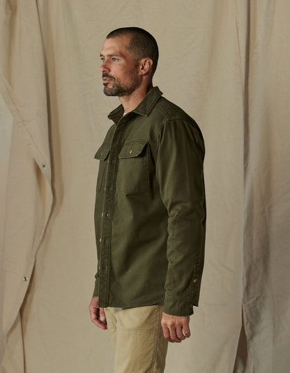 Canvas Shirt Jacket in Alpine