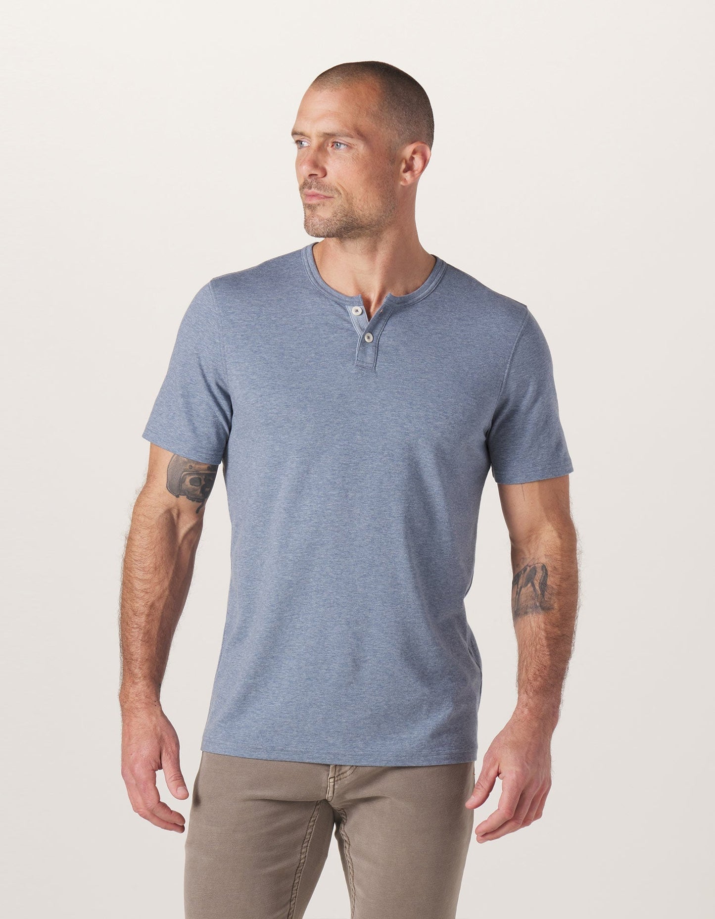 Active Puremeso Weekend Henley in Blue