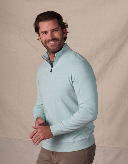 Puremeso Weekend Quarter Zip in Mint