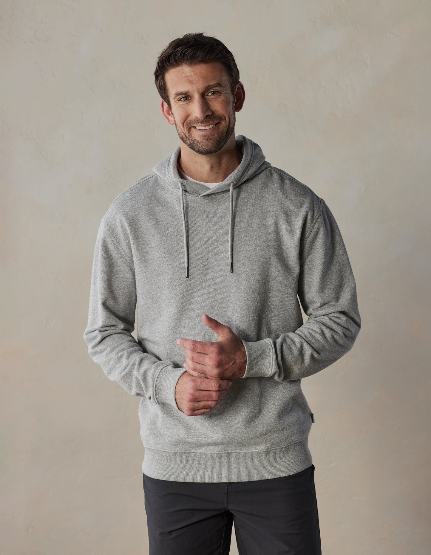 Cole Terry Hoodie in Heathered Grey