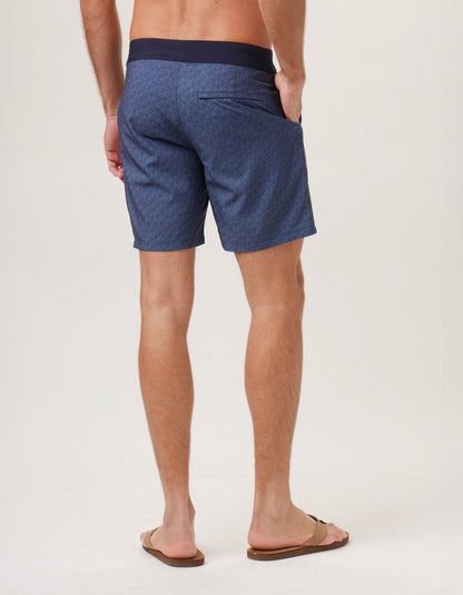 Apollo Trunk in Normal Navy Wave Print