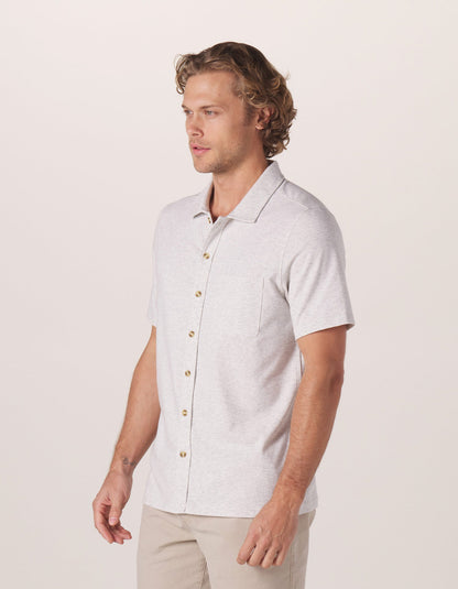 Active Puremeso Weekend Button Down in Stone