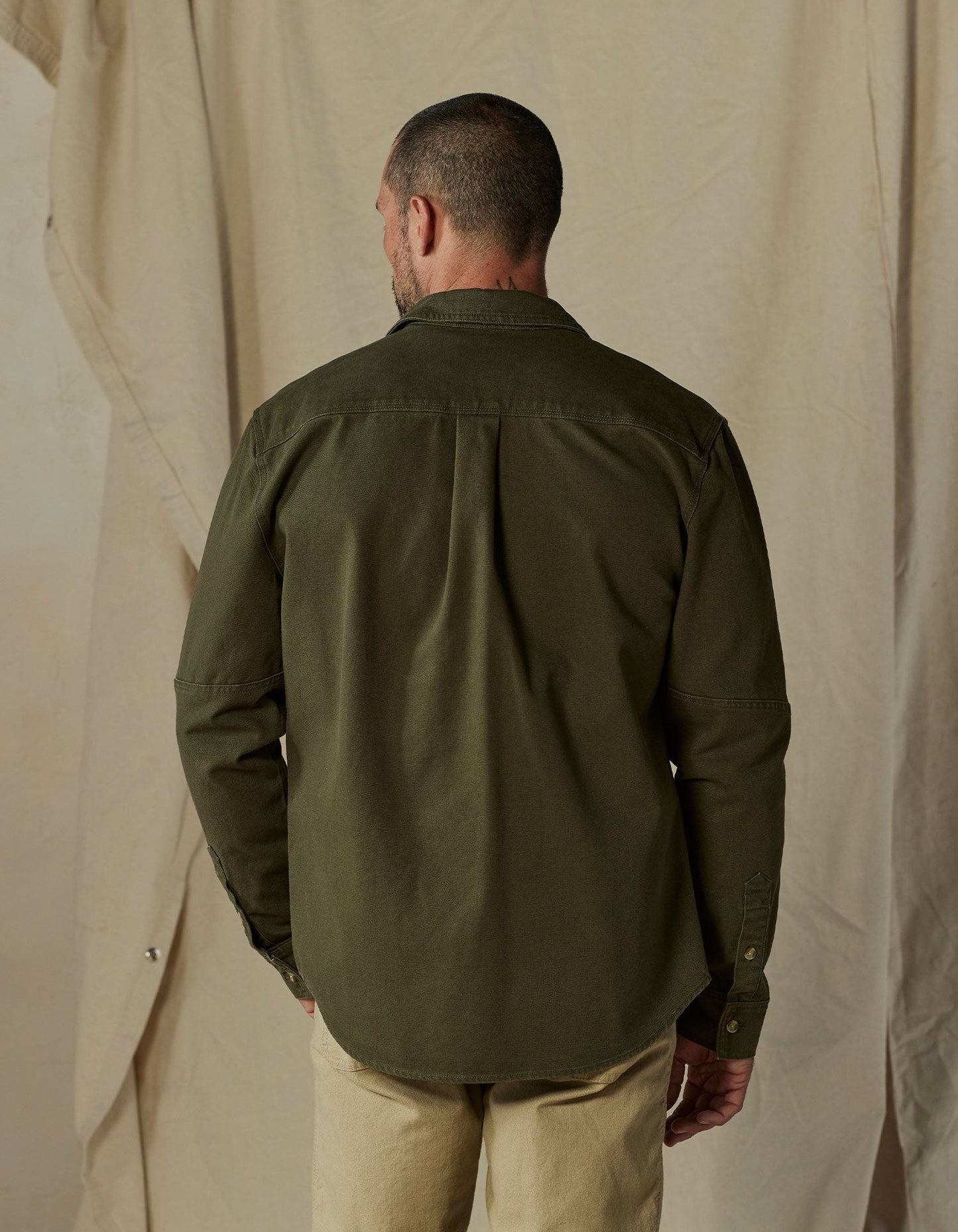 Canvas Shirt Jacket in Alpine