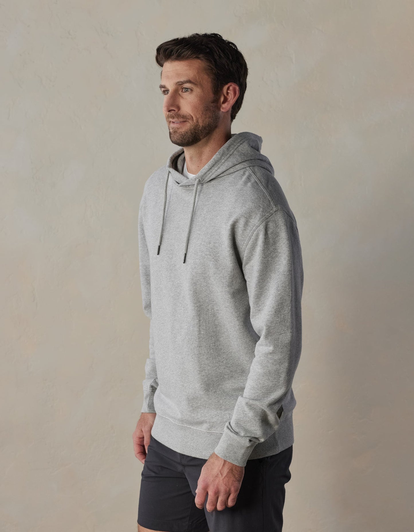 Cole Terry Hoodie in Heathered Grey