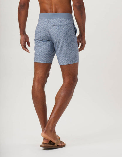 Apollo Trunk in Vintage Blue Wave Print