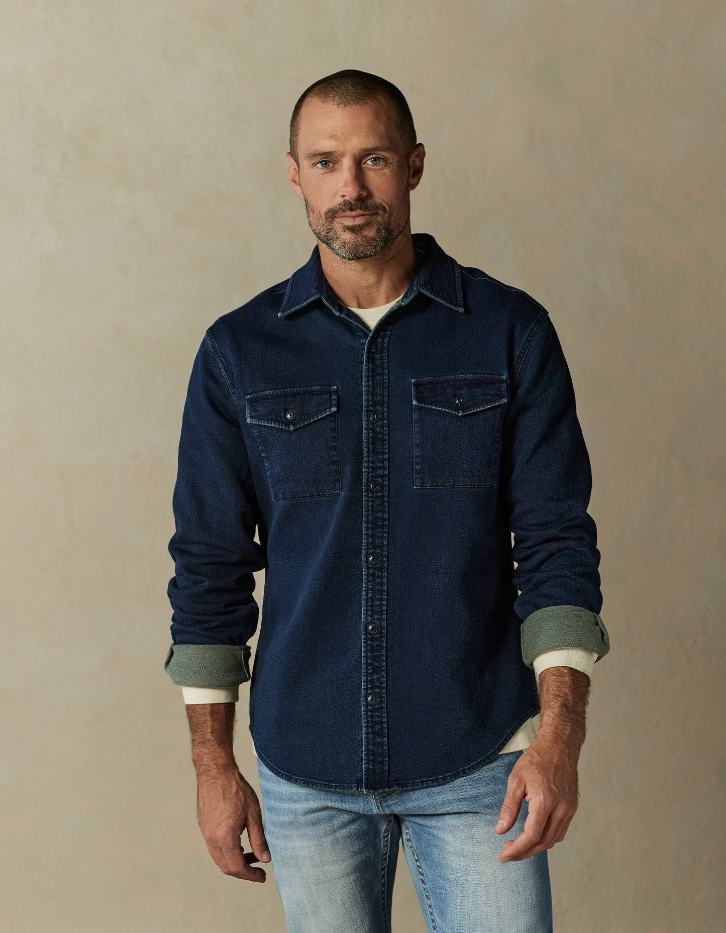 Big Jake Shirt Jacket in Dark Indigo