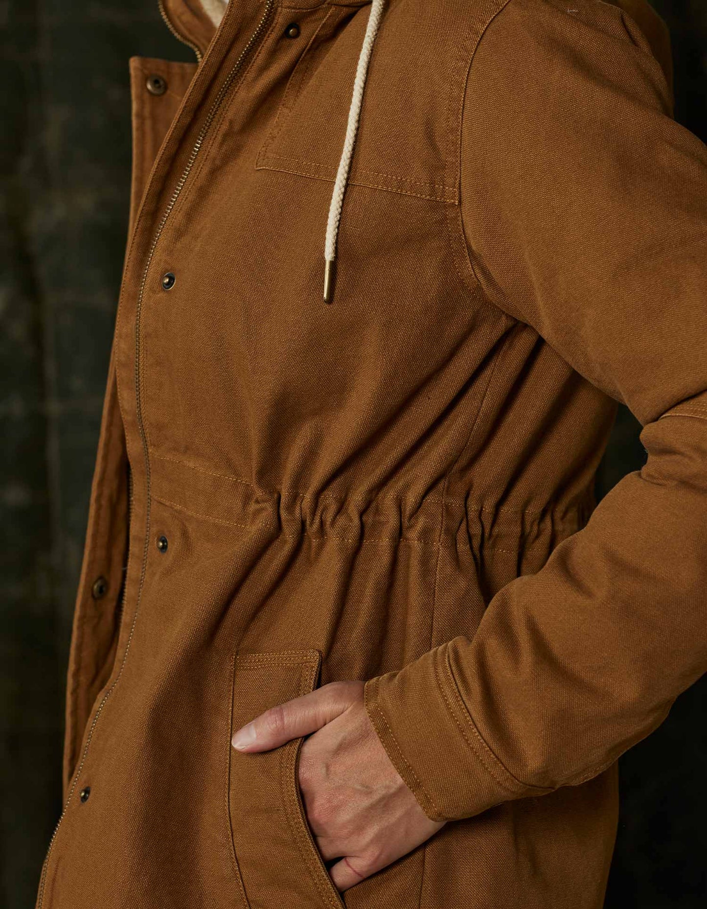 Betsie Canvas Coat in Maple Glaze