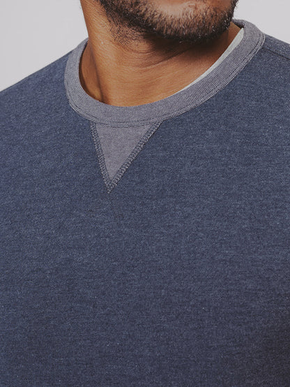 Clay Fleece Pullover in Navy