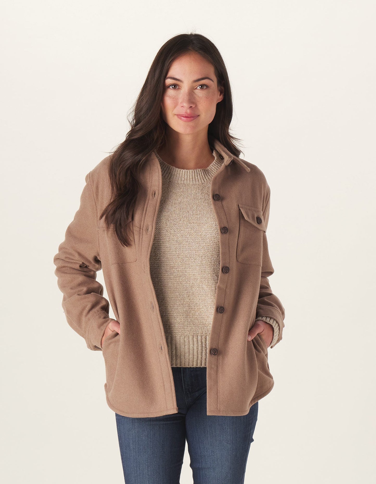 Women's Brightside Flannel-Lined Jacket in Pine Bark