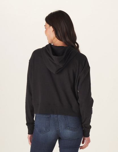 Puremeso Cropped Hoodie in Black