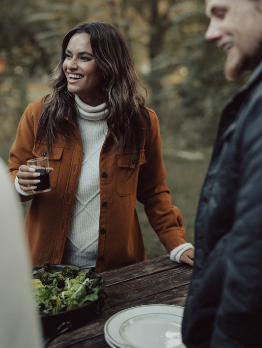 Women's Brightside Flannel-Lined Jacket in Gold