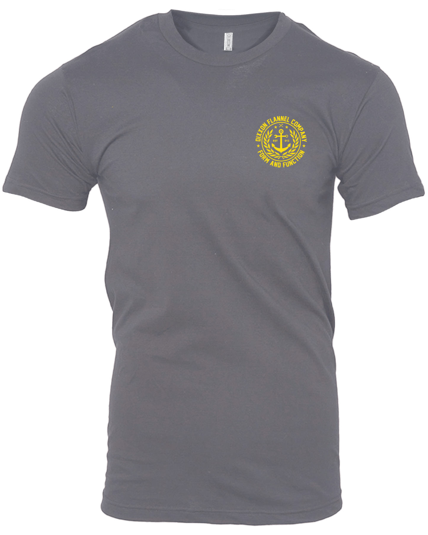 Anchor Crest T-Shirt - Gray & Yellow