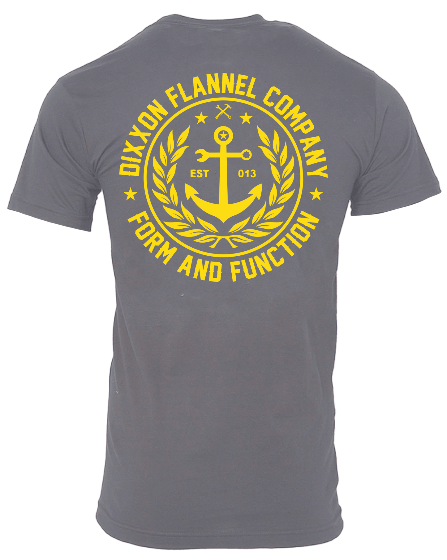 Anchor Crest T-Shirt - Gray & Yellow